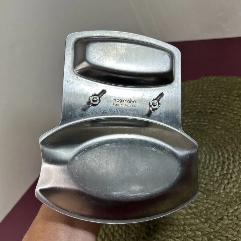 Progressive Sturdy Spoon Ladle Rest with Pot Lid Holder Stainless Steel